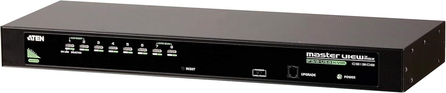 ATEN 8-Port USB/PS2 Combo KVM Switch for Seamless Control