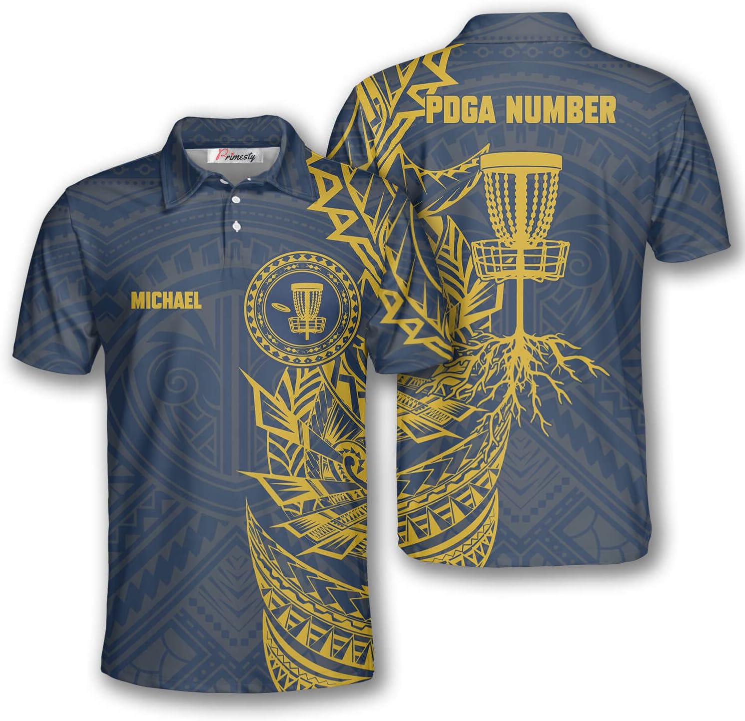 Custom Disc Golf Polo Shirts by PRIMESTY