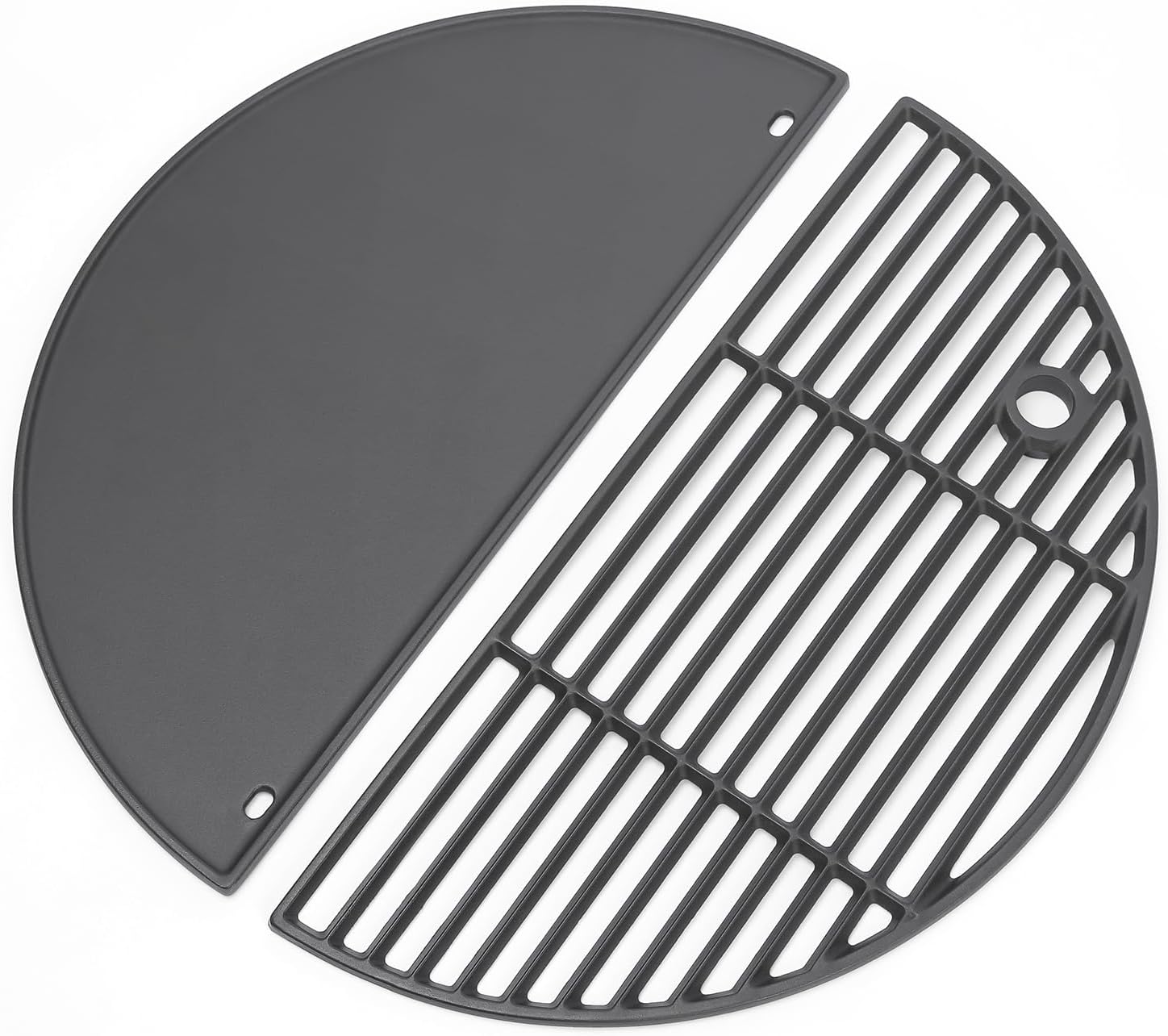 QuliMetal 19.5in Cast Iron Round Grate for Kamado Grills