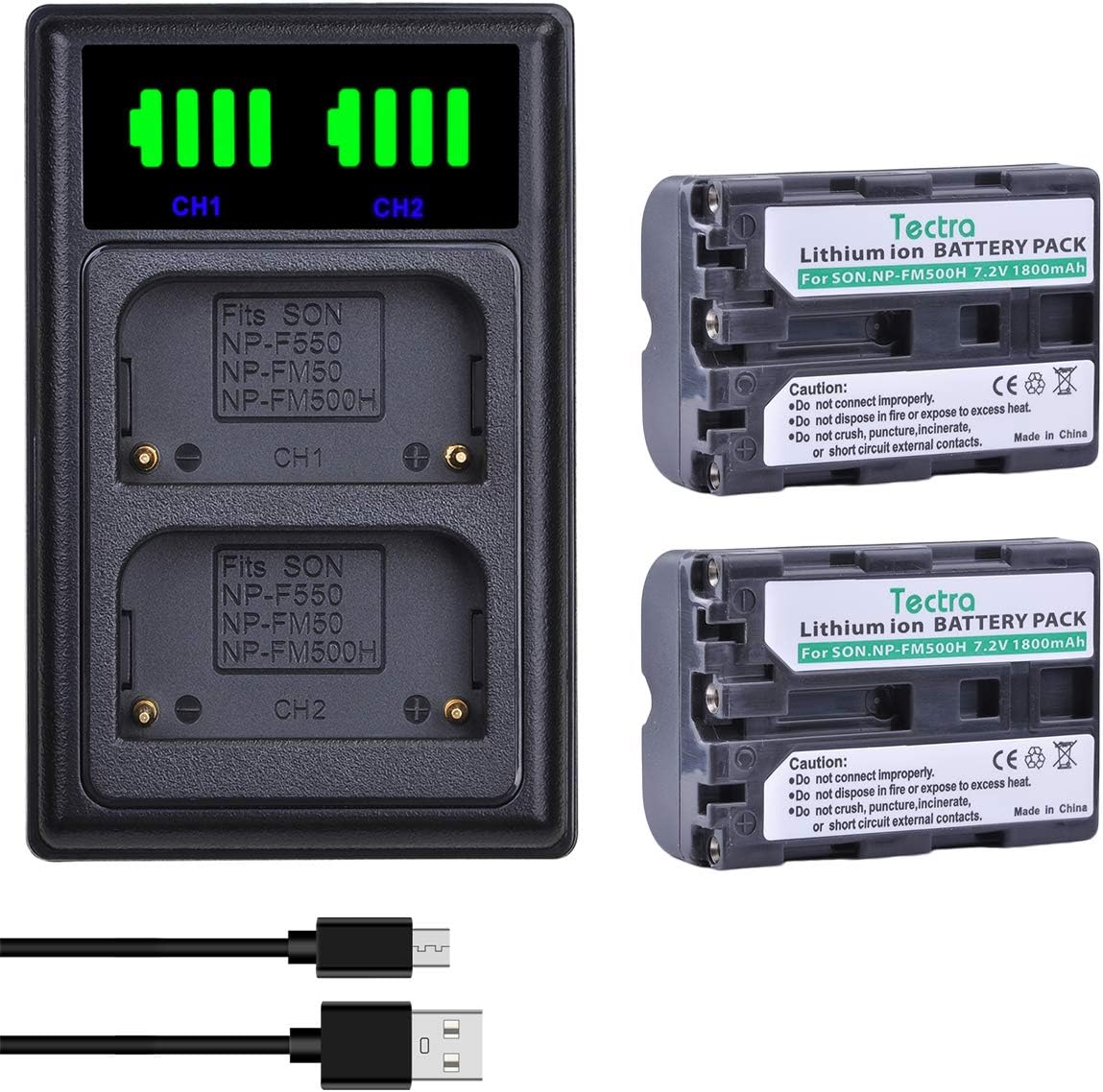 Power 2 Pack Battery & Dual Charger for Sony Alpha