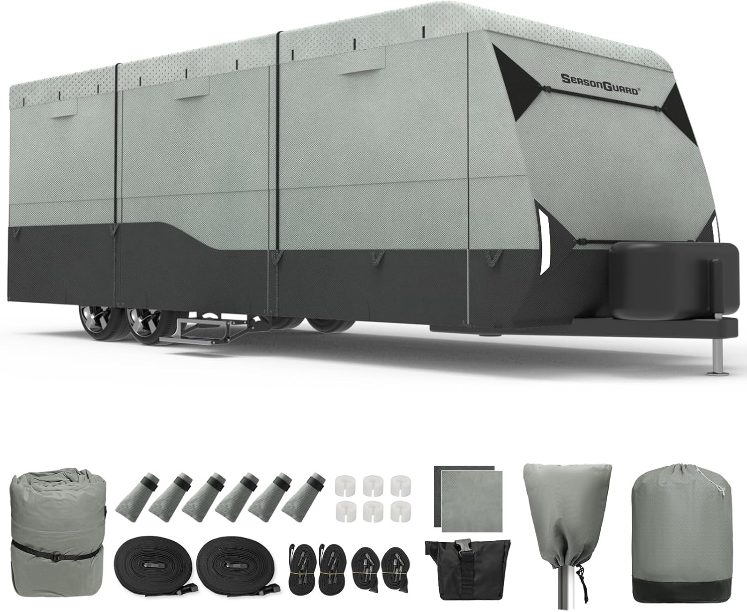 Season Guard RV Cover - 7-Layer Waterproof Protection for Trailers