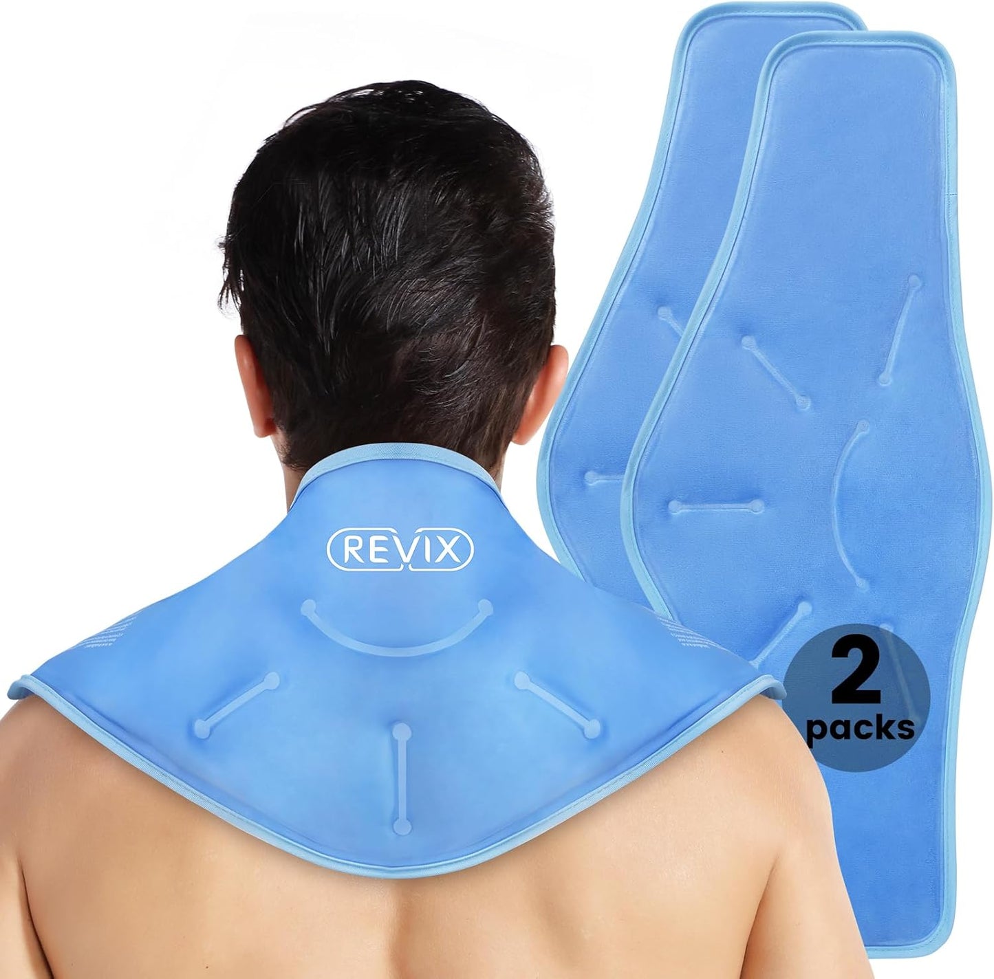 REVIX Neck Ice Packs for Cold and Hot Therapy Relief