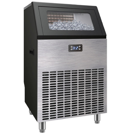 200lbs Daily Ice Production Stainless Steel Ice Maker