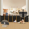 Retractable Baby Gates Extra Wide 120in Tall 35in - Space Saving