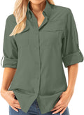 Womens UPF 50+ UV Sun Protection Safari Shirt - Quick Dry Comfort