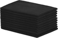 Organic Cotton Black Tea Towels 10-Pack - Large 27in x 27in