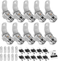 10 Pack Tool Box Lock with Keys 5/8 in Cam Locks - Keyed Alike Set