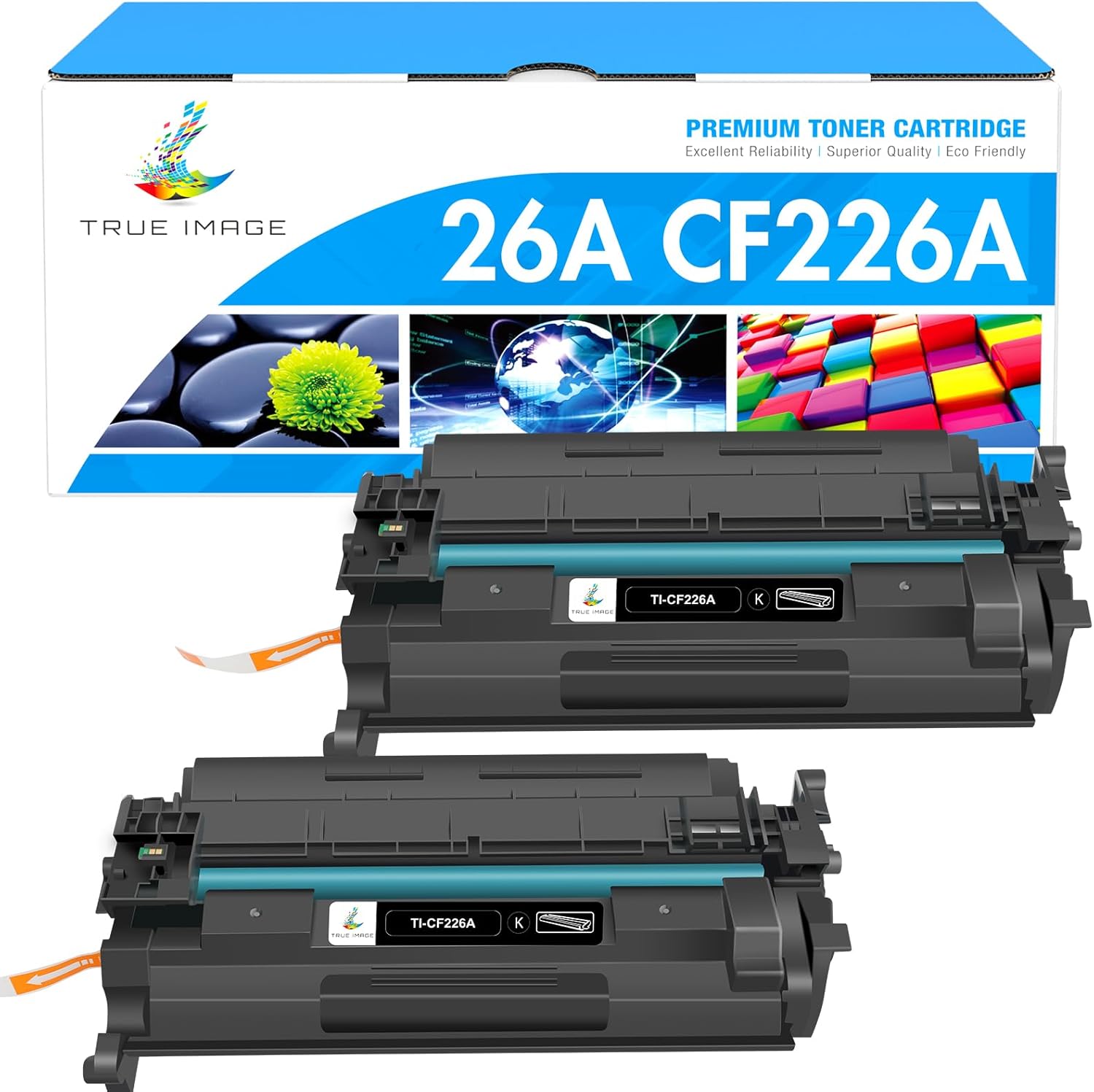 26A Toner Cartridge for HP Printer CF226A - High Yield 2 Pack