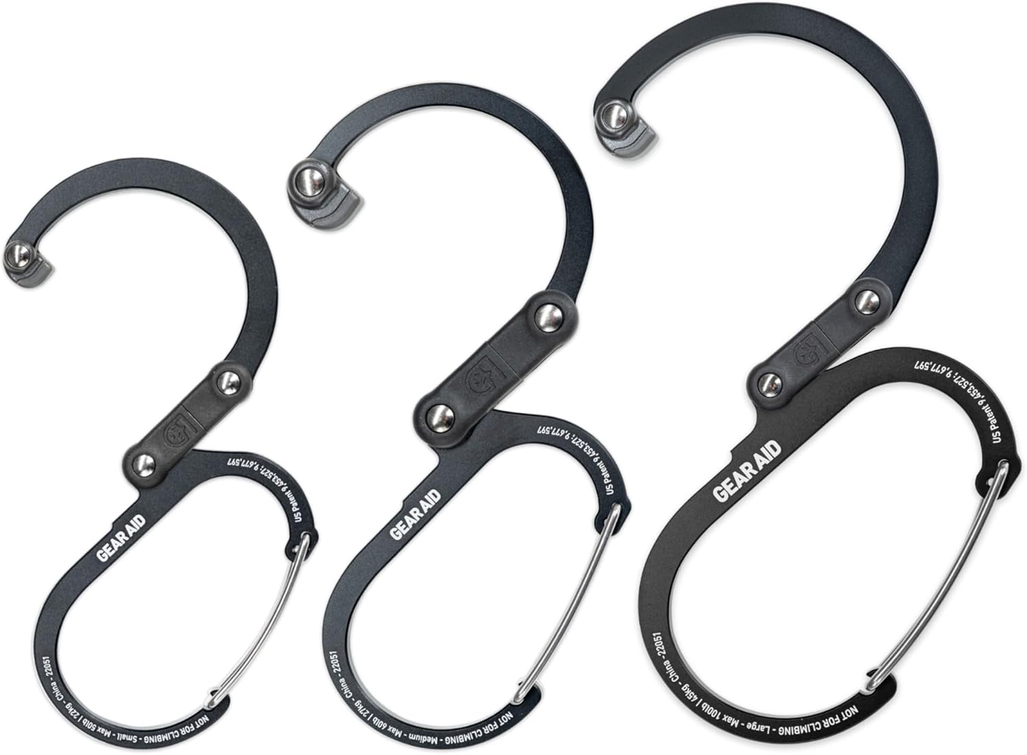 HEROCLIP 360 Swivel Carabiner Gear Clip for Camping and More