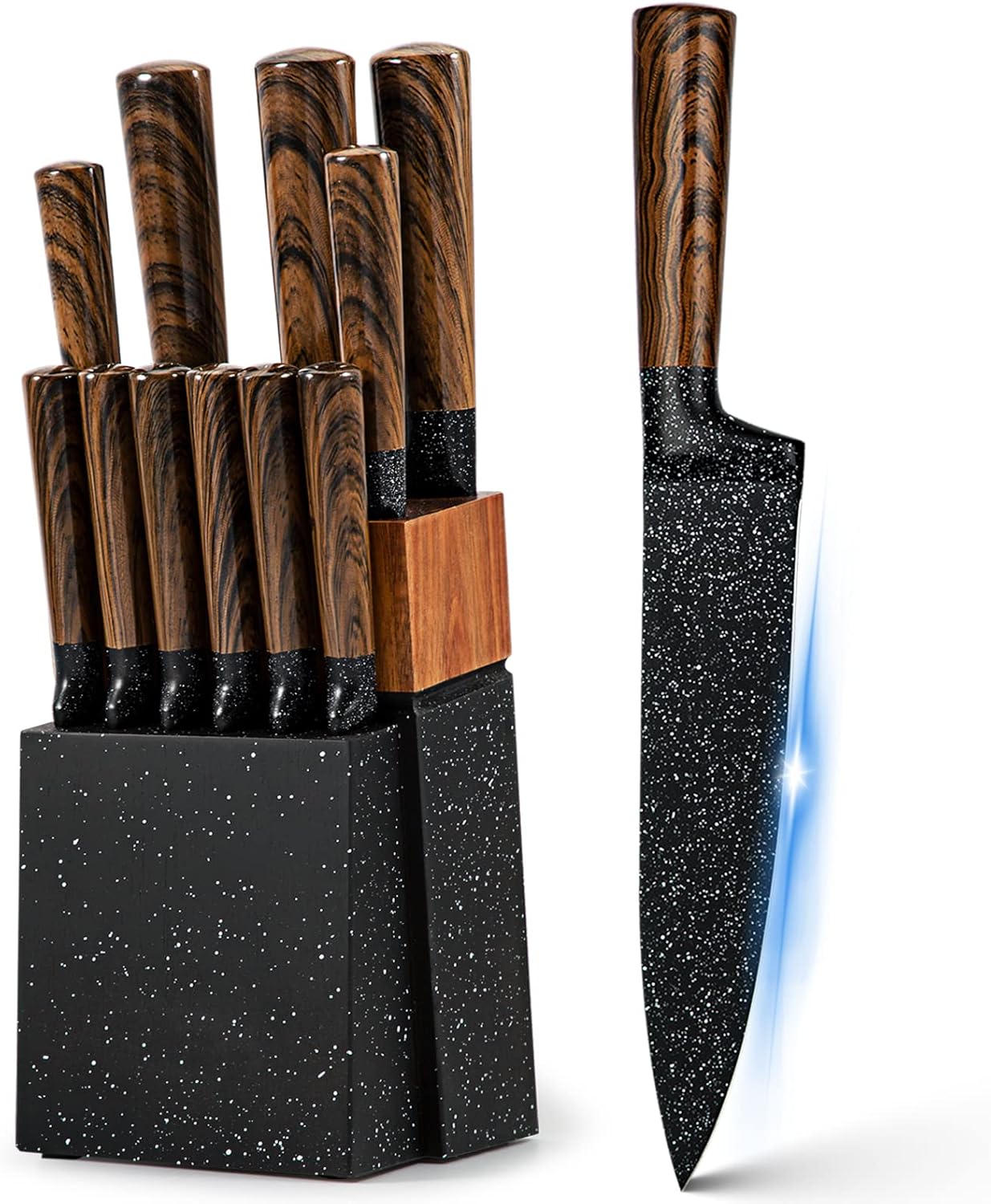 Professional Chef Knife Set with Wooden Block for Every Kitchen