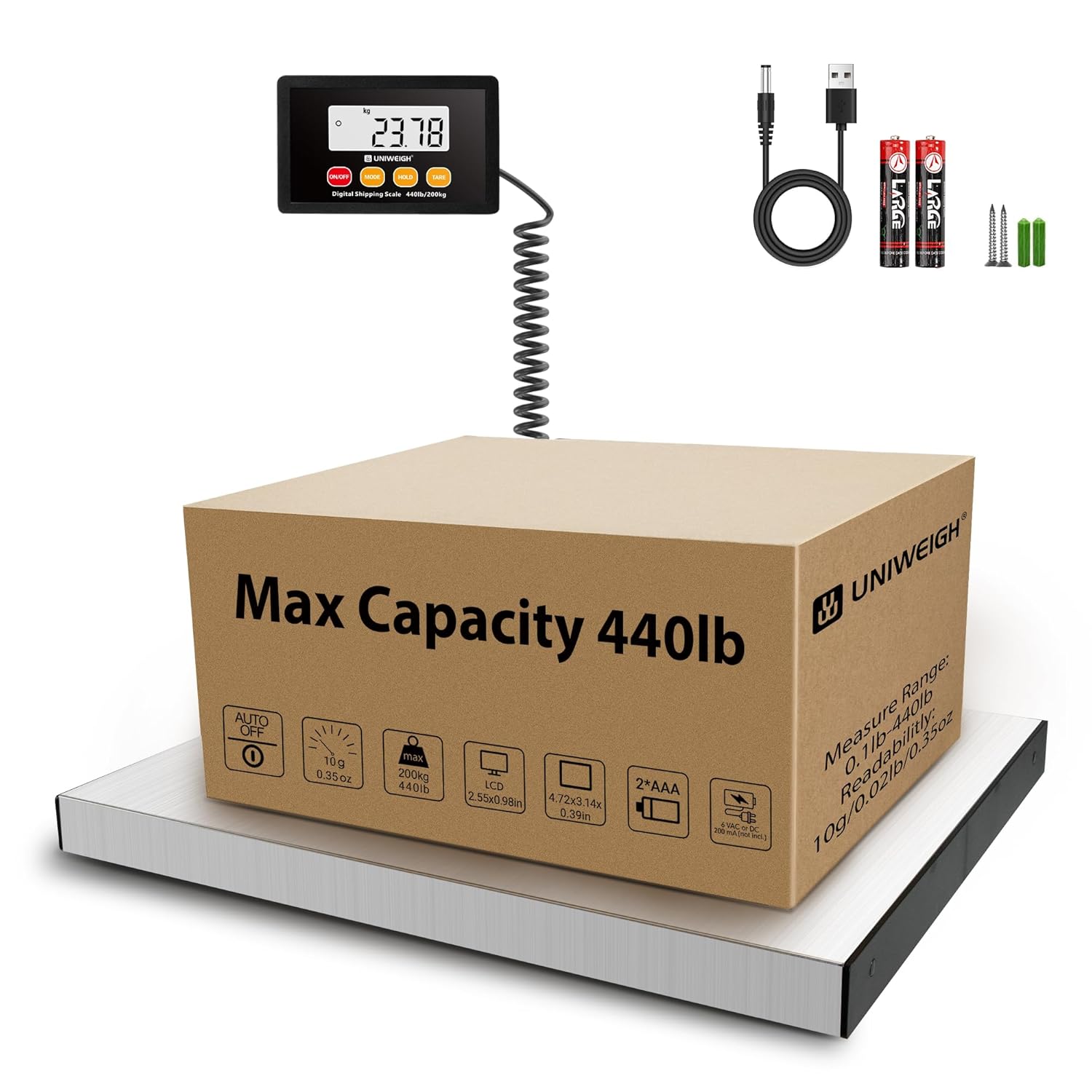 Digital Postal Scale with High Accuracy and Large Capacity