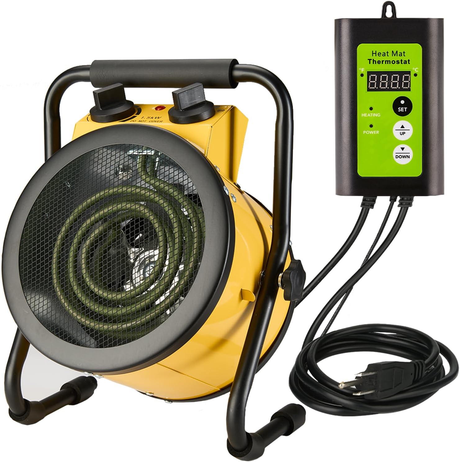 Greenhouse Heater with Digital Thermostat for Efficient Heating