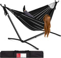 Double Hammock with Steel Stand - Comfortable Brazilian-Style Bed
