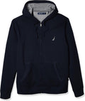 Nautica Men's Anchor Fleece Full-Zip Hoodie - Warm, Lightweight Layer