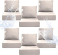 6in Thicker Outdoor Chair Cushion 6 Sets - 24in x 24in Seat & 21in x