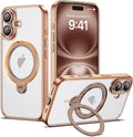 Compatible with iPhone 16 Case with 360 Rotatable Magnetic Ring Stand