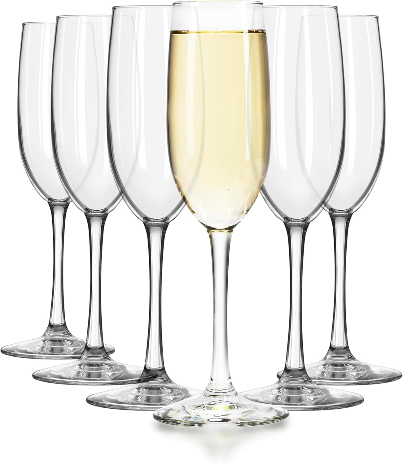 Elegant Champagne Flutes Set of 6 for Sparkling Wine Lovers