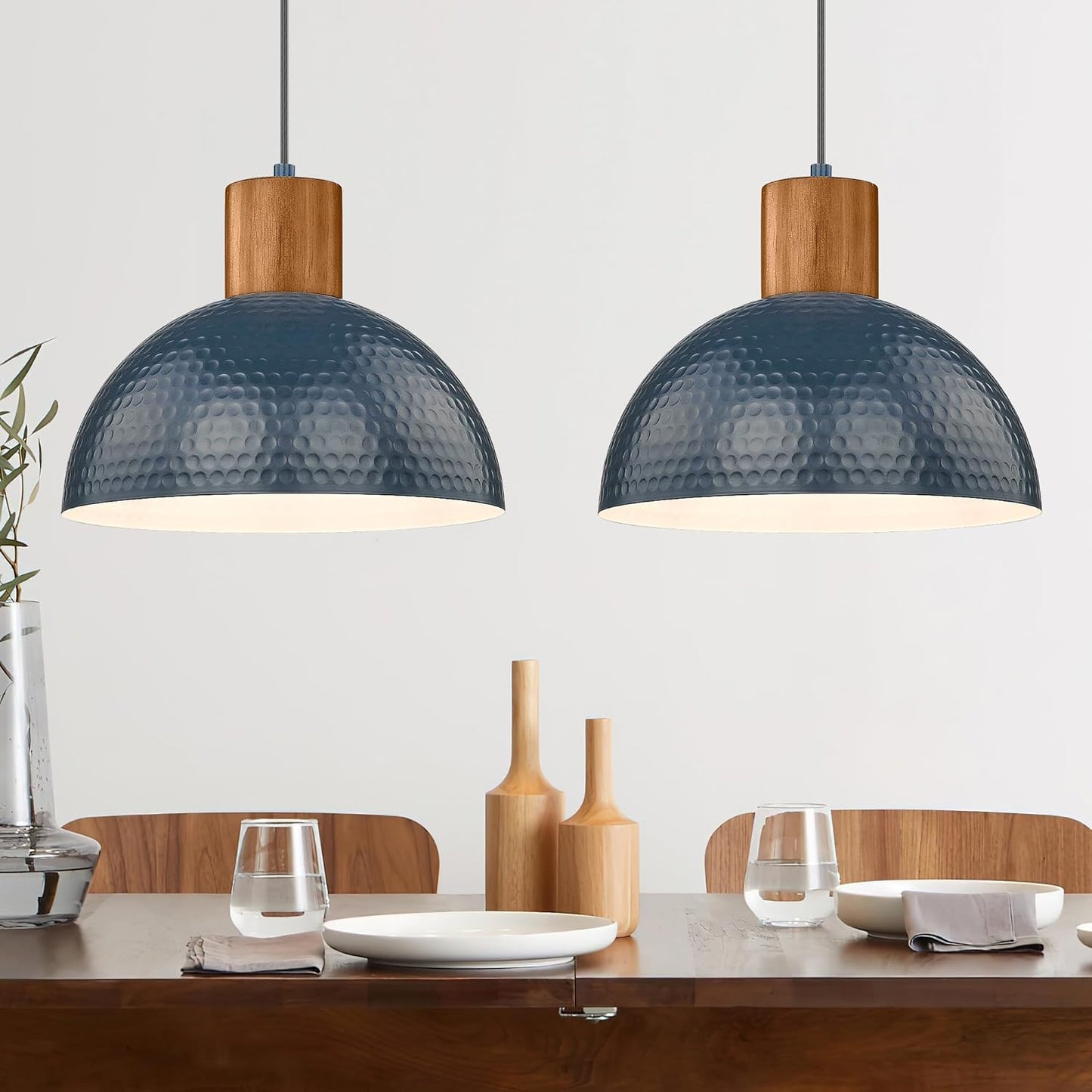 ELYONA Modern Hammered Pendant Light Fixtures for Home Decor