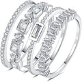 JewelryPalace 14K Gold Plated 925 Sterling Silver Stackable Rings FIT