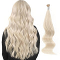 I Tip Hair Extensions Blonde 14in Ash Platinum Blonde - Natural Blend