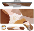 Large Mouse Pad with Wrist Rest and Keyboard Pad - Ergonomic Desk Set