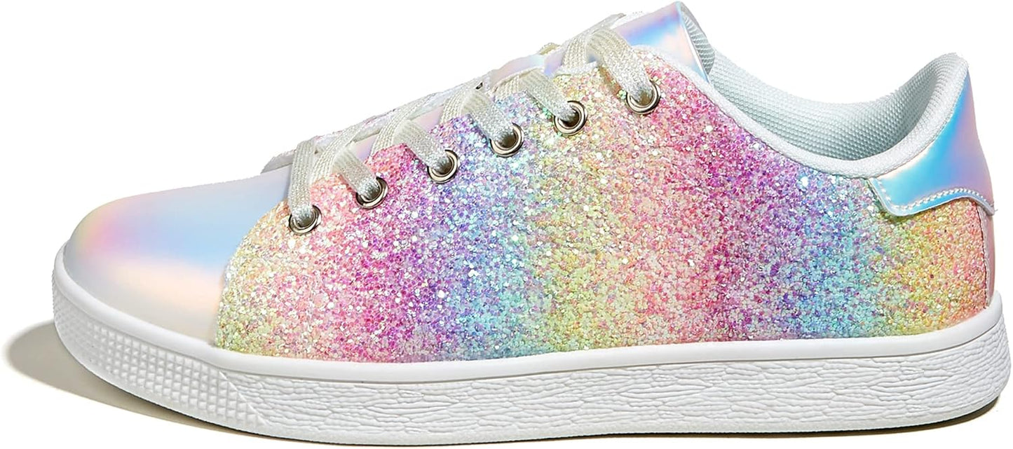 Sparkly Bling Sneakers for Women - LUCKY STEP Glitter Shoes