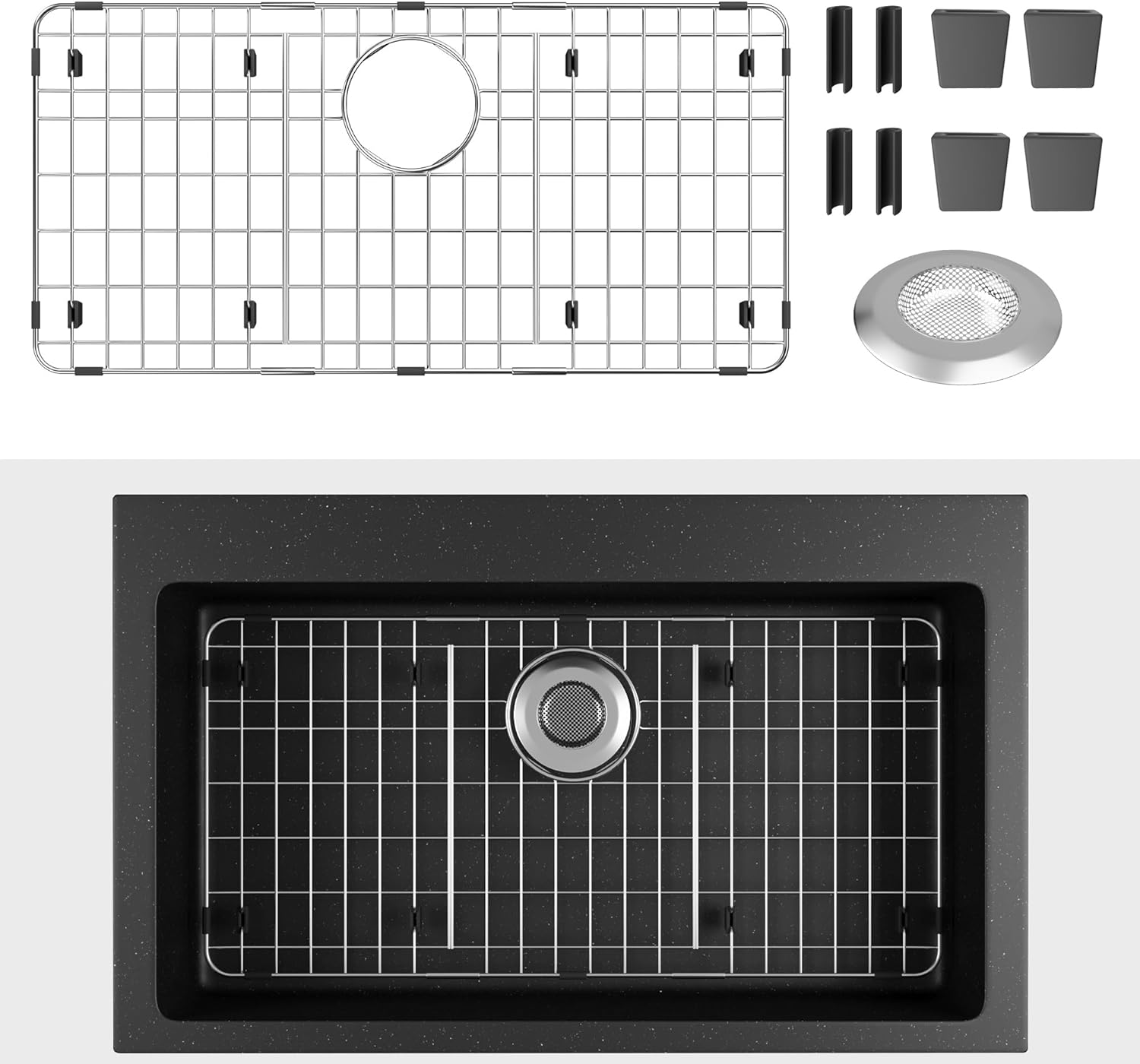 Stainless Steel Sink Protector 27.5in x 13.5in for Kitchen Use
