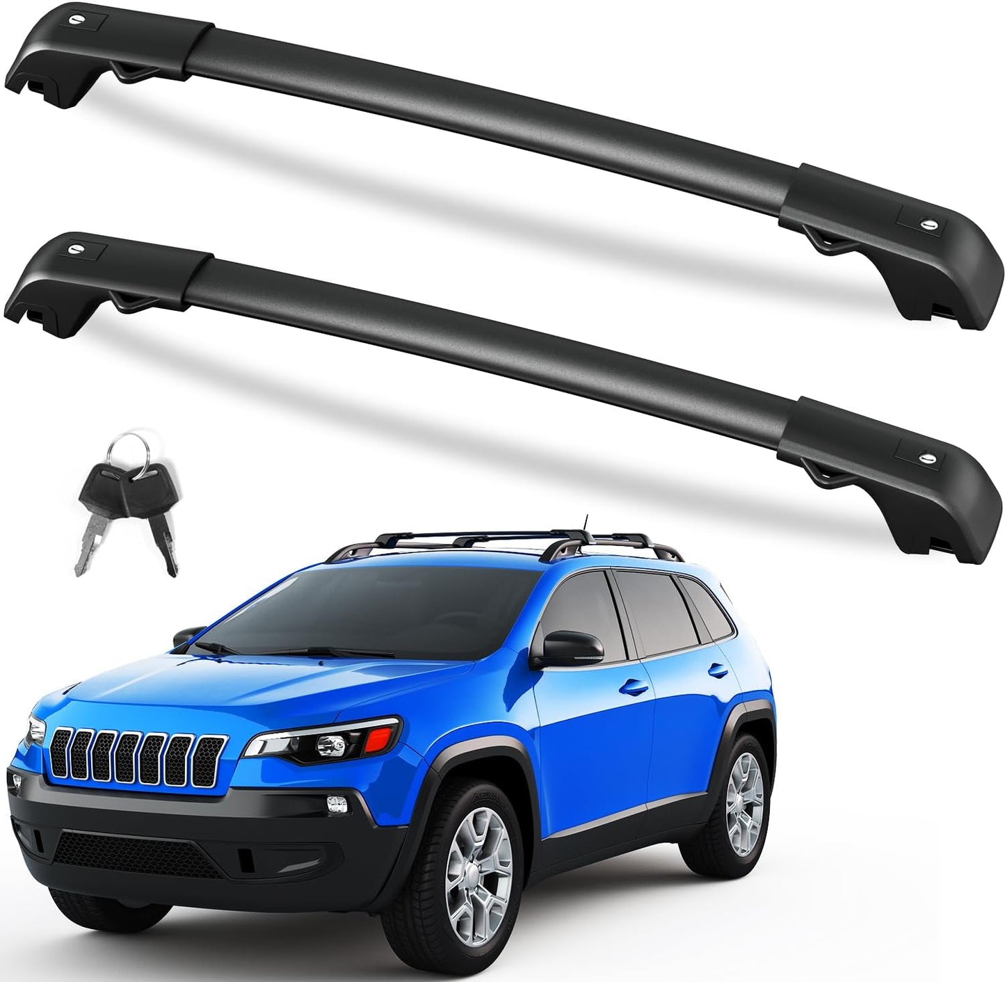 FengYu Roof Rack Cross Bars for Jeep Cherokee 2014-2023