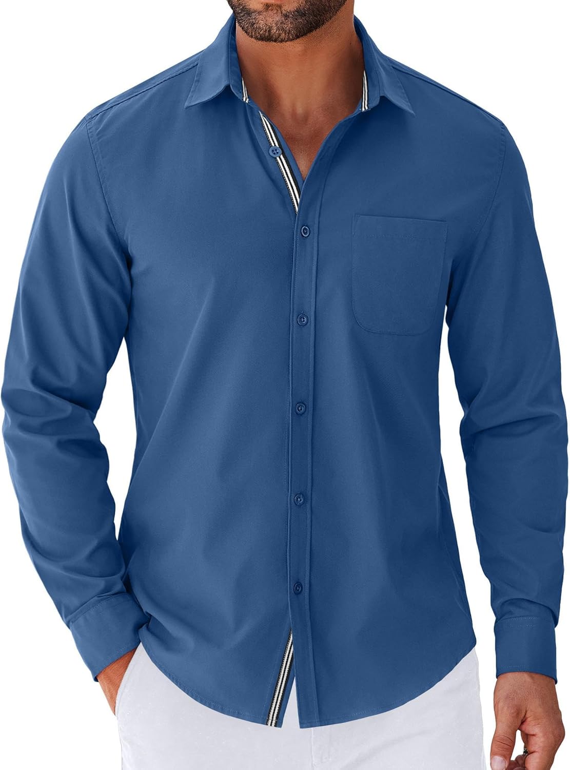 COOFANDY Men's Long Sleeve Casual Button Down Shirts for Style