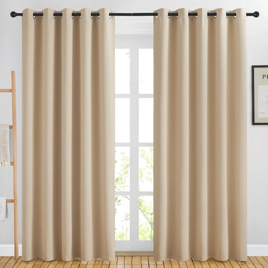 NICETOWN Blackout Draperies Curtains for Bedroom - Set of 2