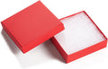 GEFTOL Jewelry Gift Boxes 96 Pack 3.5x3.5x1 in - Sturdy Red Jewelry