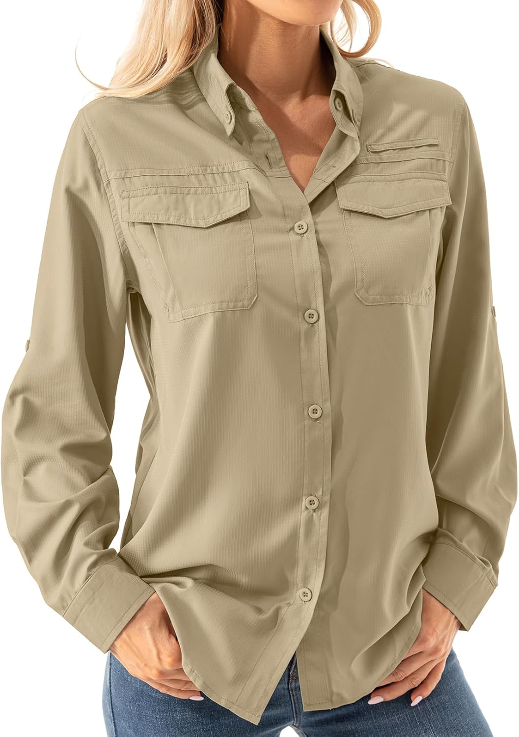 UPF 50+ Sun Protection Long Sleeve Shirt - Stay Cool Anywhere!