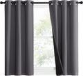 Blackout Short Curtains 2-Pack 37in x 40in - Full Light Blocker
