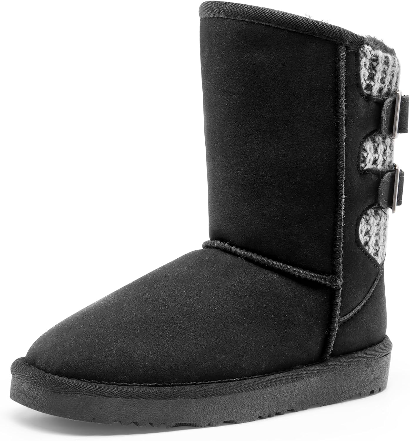 DREAM PAIRS Kids Winter Boots with Faux Fur for Snowy Fun