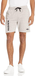 FOCO Mens NFL Team Logo Gray Wordmark Fleece Shorts - Soft Cotton