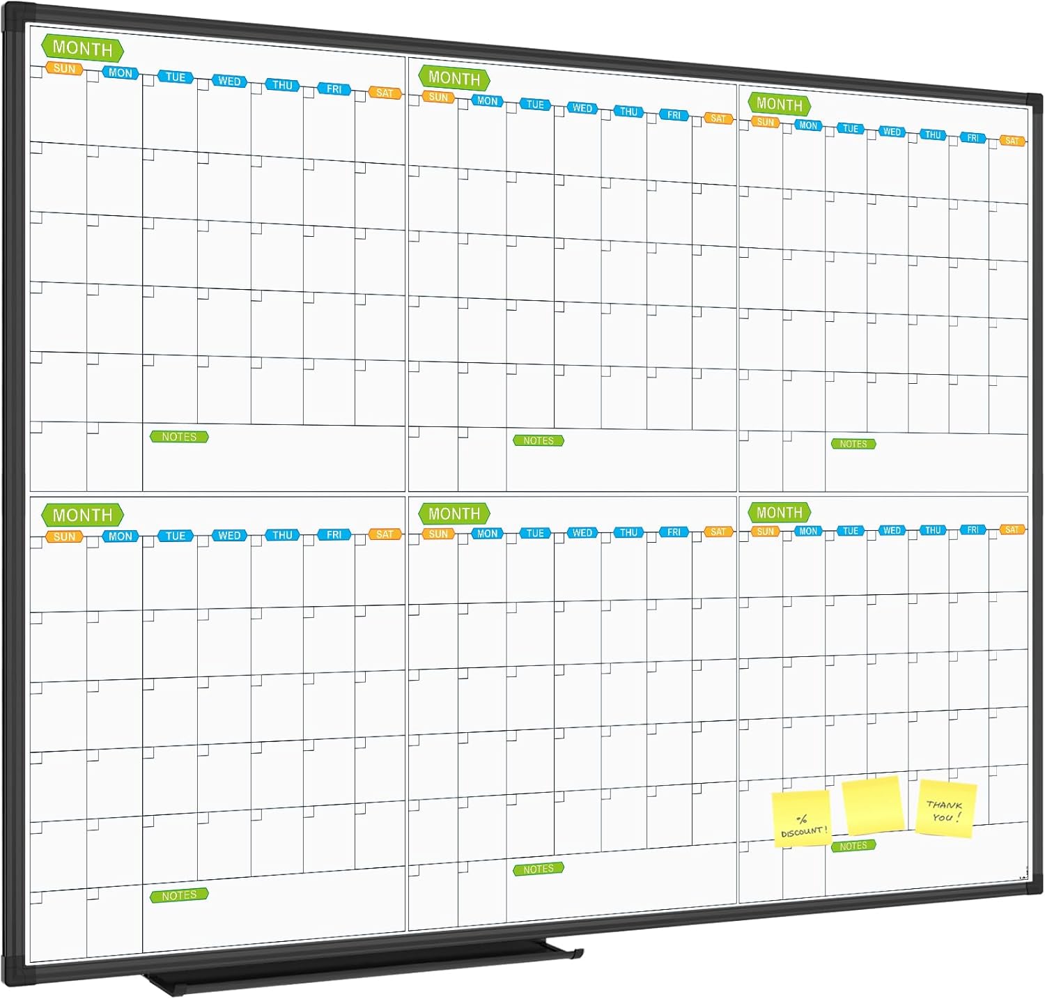 Magnetic Dry Erase Calendar Whiteboard for Home Office Use