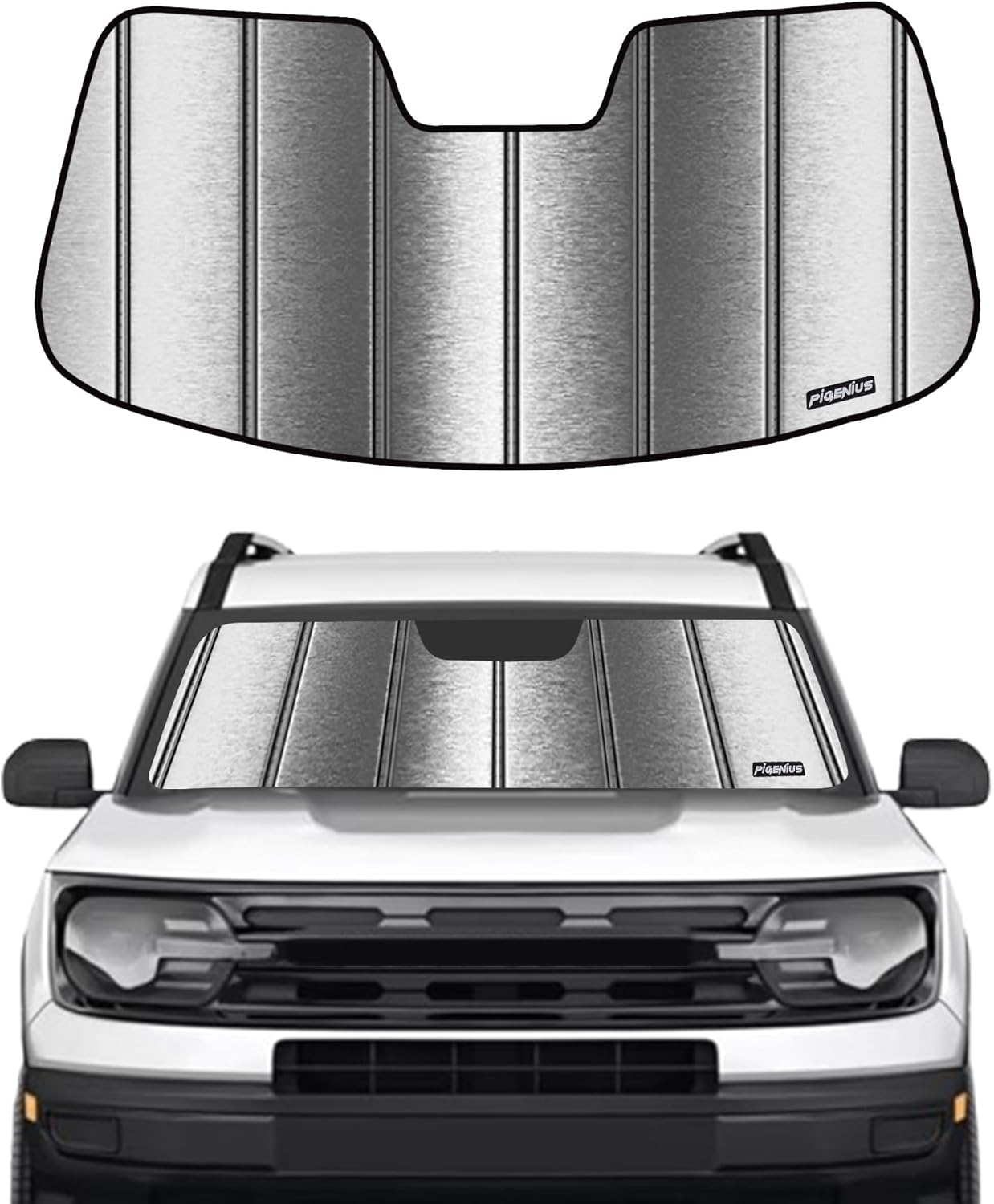 Windshield Sunshade for Ford Bronco Sport 2021-2025 - Metallic