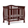 Addison 4-in-1 Convertible Mini Crib in Espresso - Compact Convertible