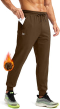 G Gradual Men's Fleece Joggers with Zipper Pockets - Warm Workout