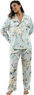 YiNi LuLu Women's Luxurious Silk Satin Pajama Set for Relaxation