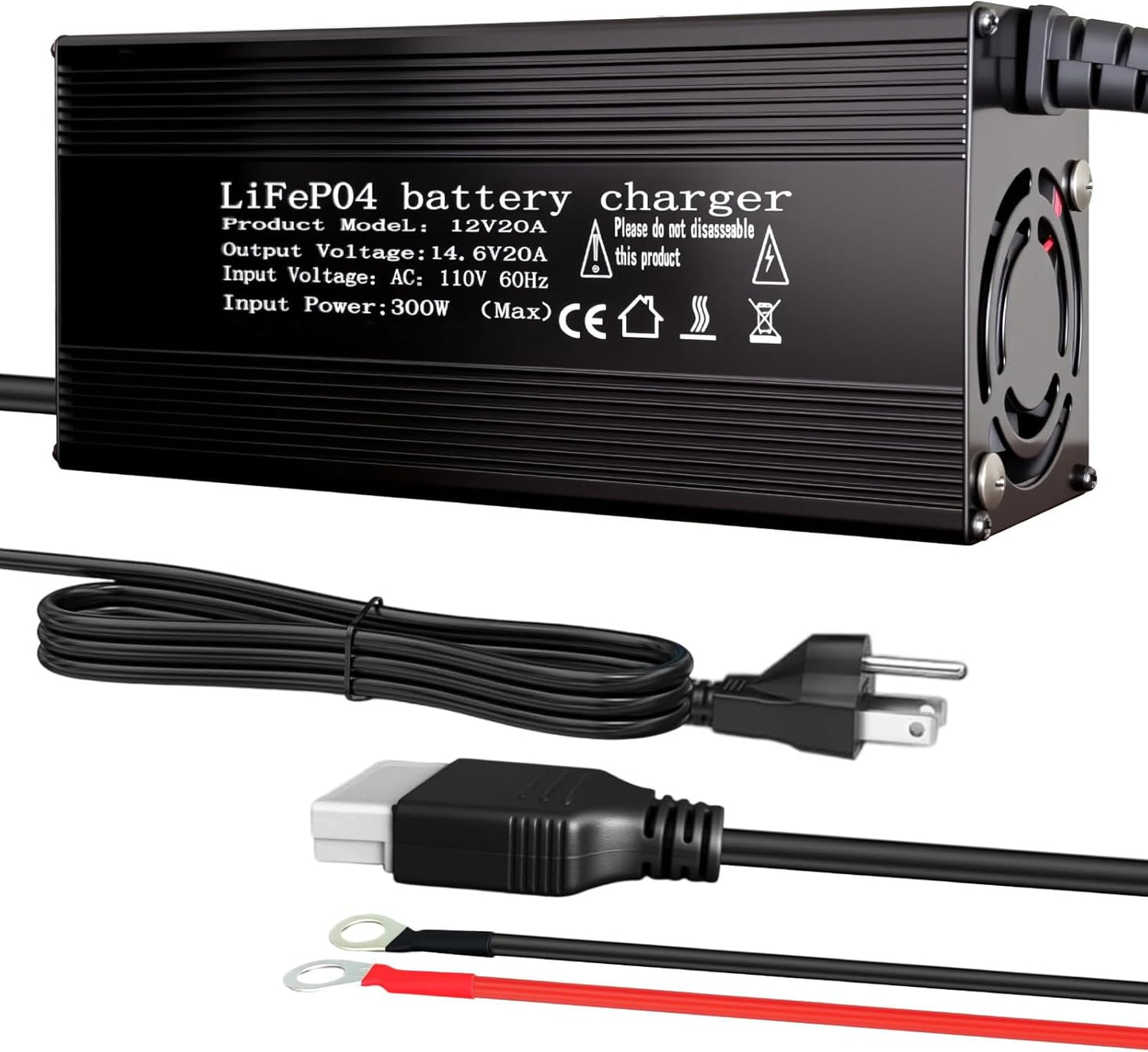 12V 20A Lithium Battery Charger for LiFePO4 Batteries