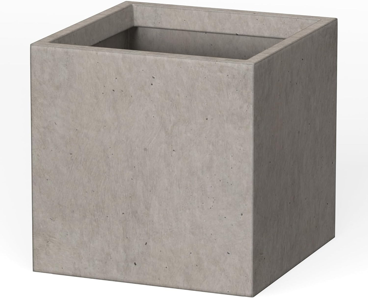 Kante 10 Inch Square Concrete Planter for Indoor Outdoor Use