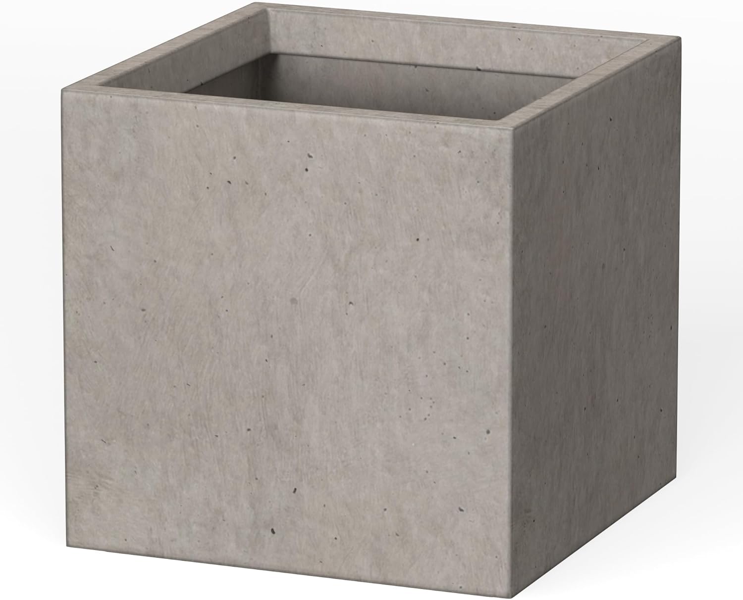 Kante 10 Inch Square Concrete Planter for Indoor Outdoor Use