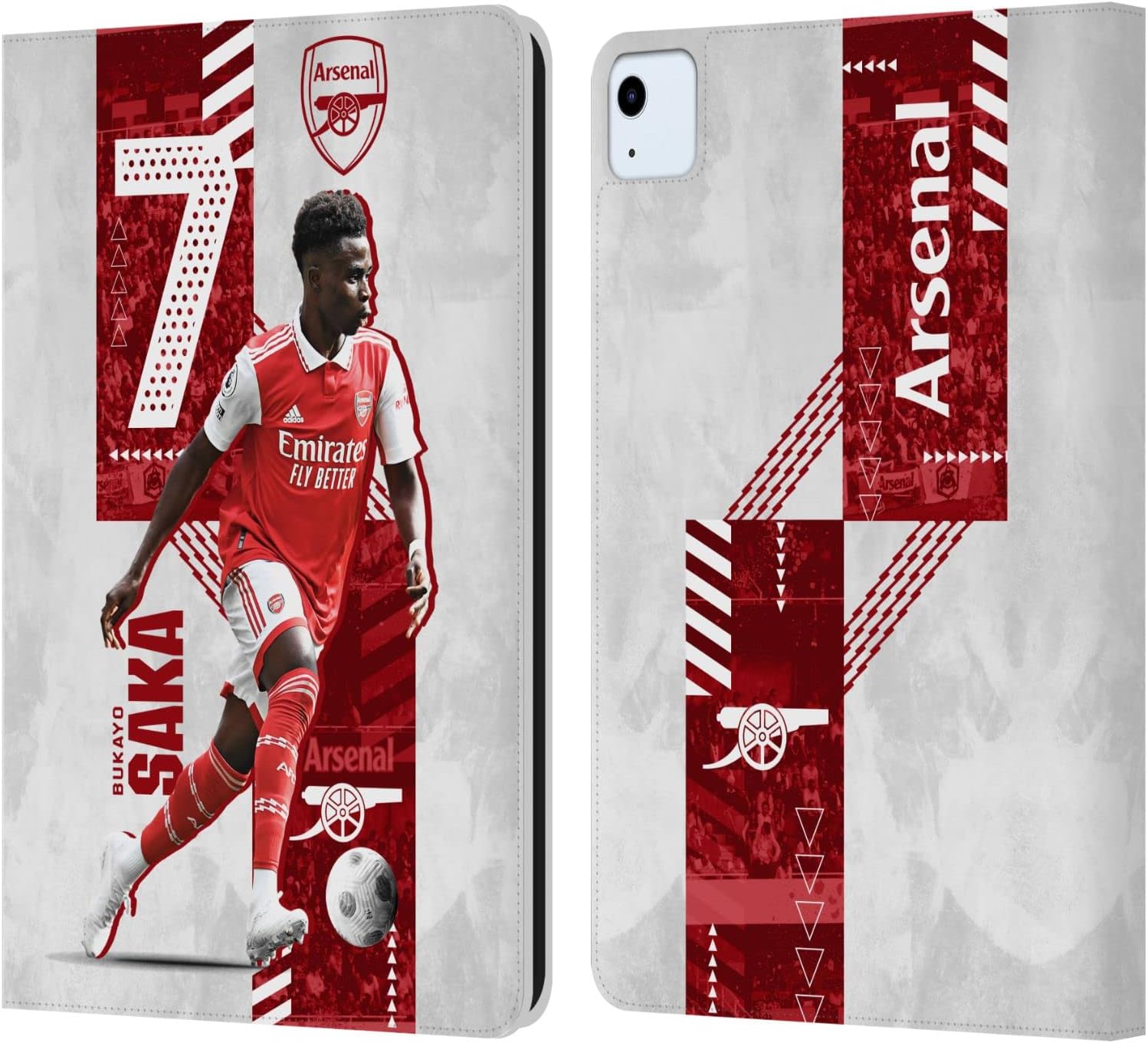 Arsenal FC Bukayo Saka Leather Wallet Case for iPad Air 11