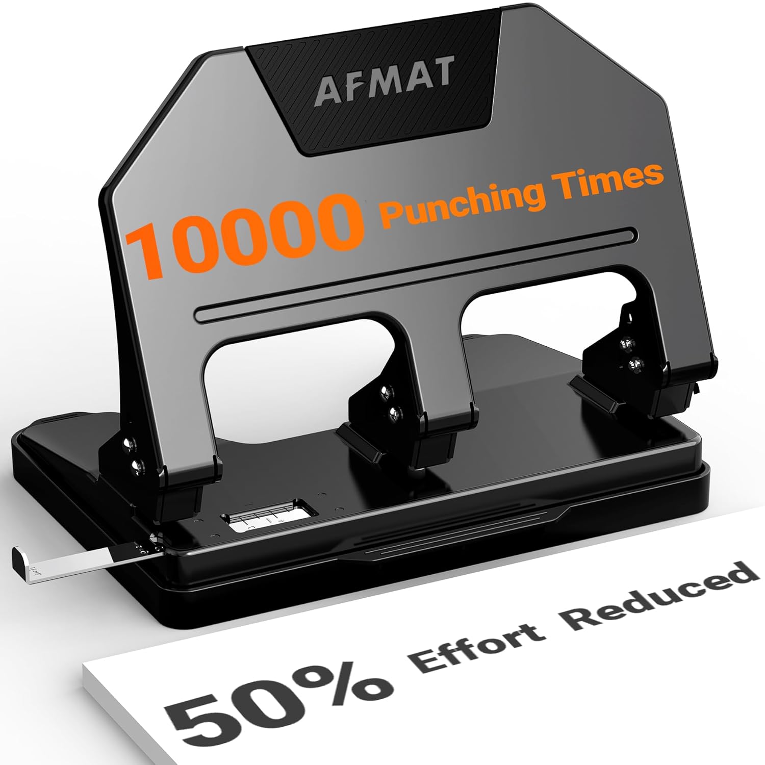 AFMAT Heavy Duty 3 Hole Punch for Binder - 40 Sheets Capacity