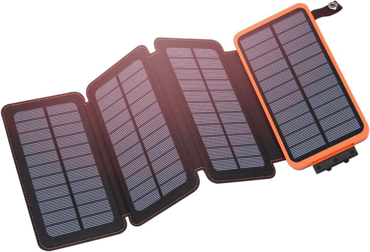 Hiluckey Solar Charger - 25000mAh Fast Charging Power Bank