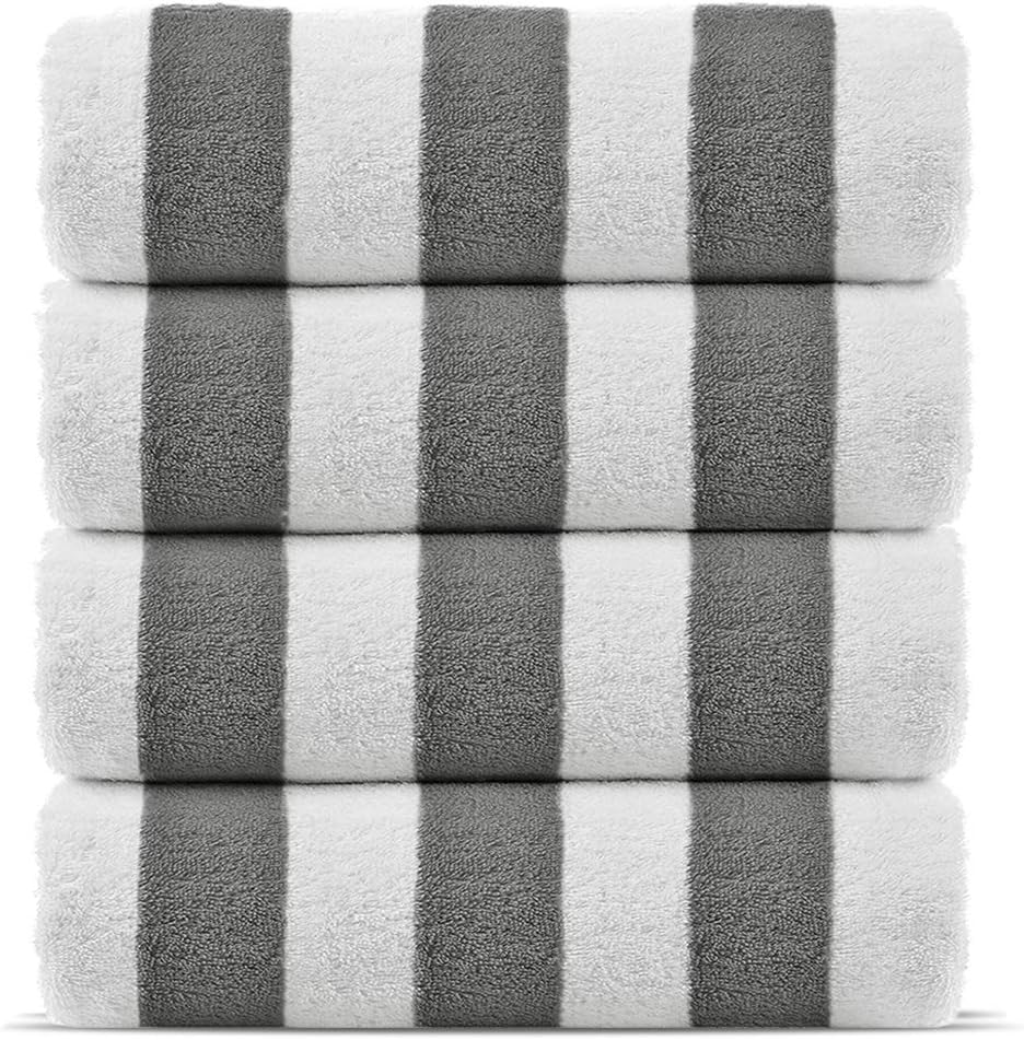 Chakir Turkish Linens Premium 100% Cotton Pool Beach Towels Set
