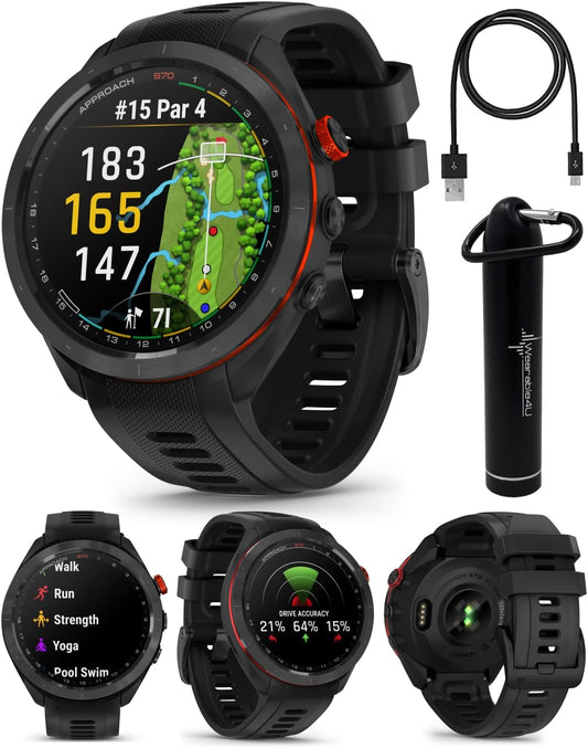 Garmin Approach S70: Golf Smartwatch|43K+ Maps, 16 Days Battery