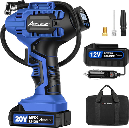 Rechargeable Cordless Tire Pump - Inflate Anytime, Anywhere!