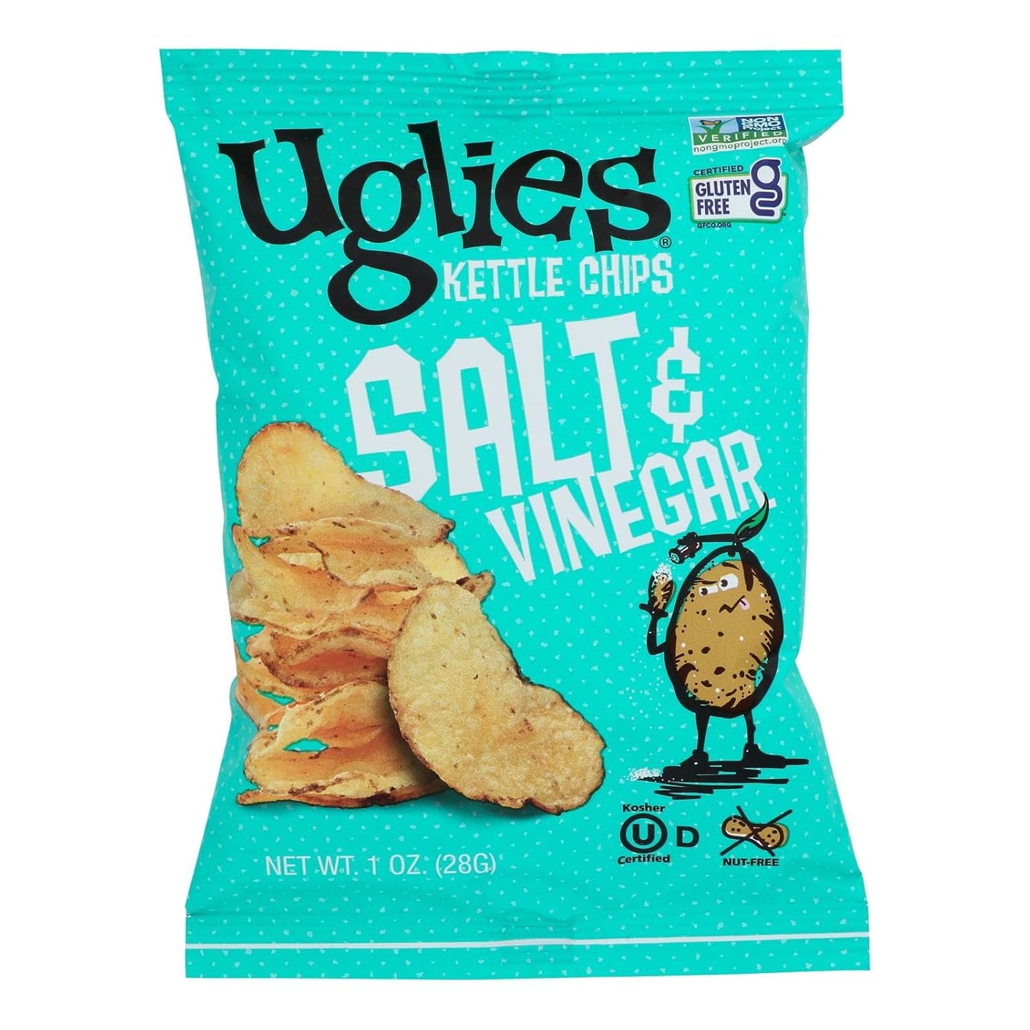 Uglies Kettle Cooked Salt & Vinegar Chips - Gluten Free Snack